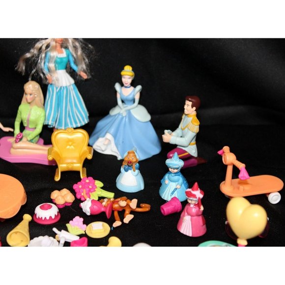 72 Pc Large Doll Lot LPS MLP Polly Pocket Disney Barbie Tea Party Picnic Fairy - Picture 4 of 9